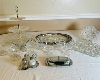 Cut Glass, Serving Platter 