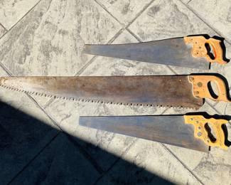 Vintage Henry Disston and sons saws