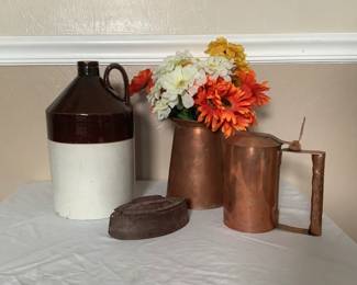 Copper, Stoneware, cast Iron