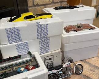 Franklin Mint and more cars also Mickeys Diner & Highland Park Diner