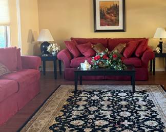SOFAS, TABLES, RUGS