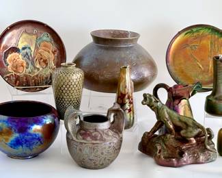 More of the Clement Massier Collection & Early Zsolnay