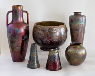 Part of an amazing Clement Massier Collection