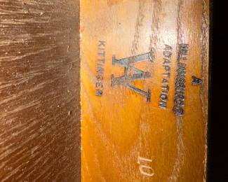 Antique Williamsburg Adaption Kittinger Writing Desk 