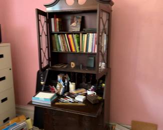 Mahogany Secretary and Contents