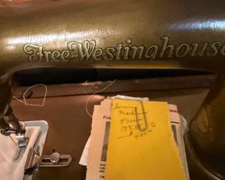 Free Westinghouse sewing machine