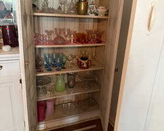 Vintage colored glass and more