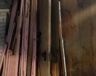 Lots of old wood and doors
