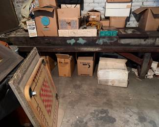 Huge primitive  Work Bench and contents