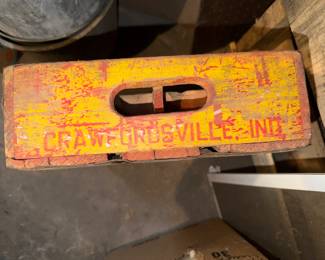 Crawfordsville Indiana Bottle Crate