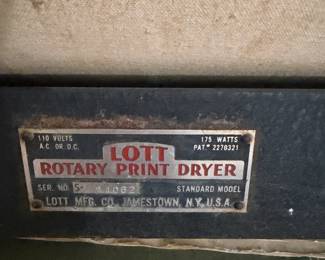 Lott Rotary Print Dryer