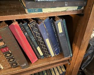 Library full of classical 78's and books