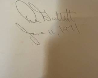 Don Gullett Signature 1971 On a Pizza box