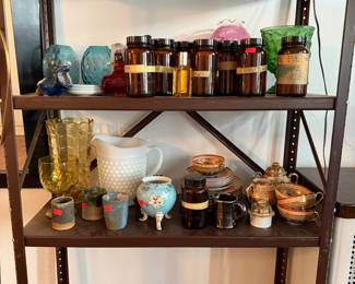 Assortment of cups and saucers