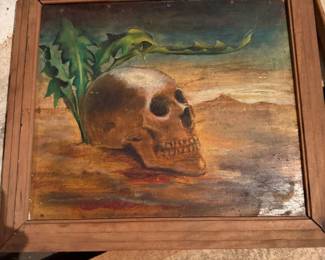 Skull Art Framed