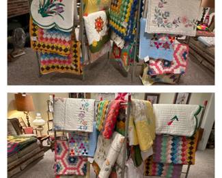 Handmade Patchwork Quilts; Embroidered Quilts; Afghans