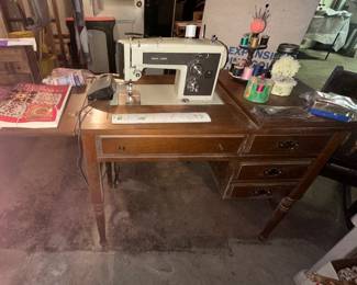 Sears Kenmore Sewing Machine and Cabinet Model 1757 Zig Zag