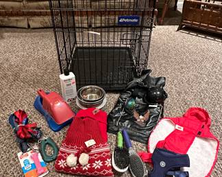 Petmate Kennel; Small Dog Clothes; Leashes and Collars; Dog Bowls