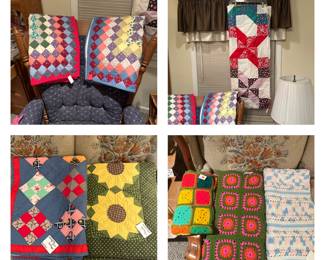 Handmade Patchwork Quilts; Embroidered Quilts; Afghans
