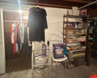 Medical Equipment; Clothing; Fur Neck Coat; Books; Book Case