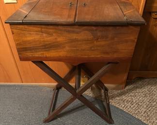 Vintage Wooden Dough Box/Sewing Box