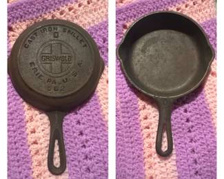 Griswold #0 Cast Iron Skillet 562 Double Spout Erie, PA