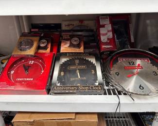 2358  Craftsman Clock Collection and Tool Chest Pint Glass Set 