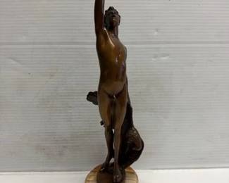 8135  Joseph Uphues The Victorious Archer Bronze Statue 