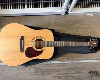 8076  Cort Acoustic Guitar with Carrying Case 