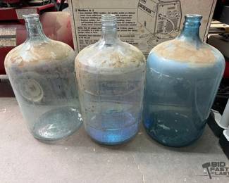 2256  3 5 Gallon Glass Jugs 