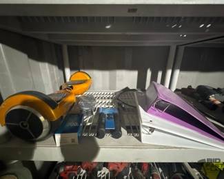 2868  3 Bicycle Tubes, 1 Hoverboard, Bicycle Grips, Bicycle Lock, 2 3 Ring Binders 