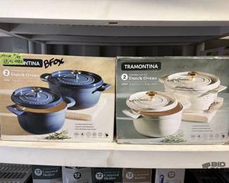 8052  4 Tramontina Dutch Ovens 