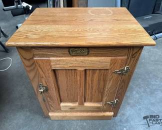 2506  White Clad Bedside Table 