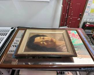 2402  4 Artworks and 1 Crown Royal Mirror 