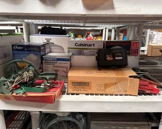 2234  Oster Citrus Juice and Serve, George Foreman Grilling Machine, White Mountain Apple PareCorer and Slicer 