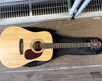 8080  Cort Acoustic Guitar with Carrying Case 