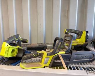 8600  Ryobi Blower, Skill Saw and Chain Saw 