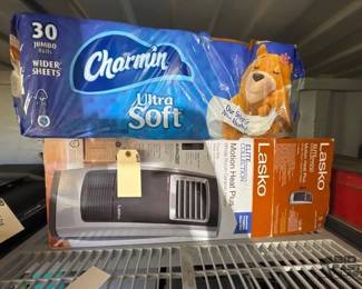2812  30 Charmin Toilet Paper Rolls 1 Lasko Electric Heater 