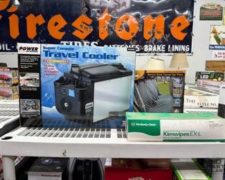 2222  Super Console Travel Cooler, Bench Seat Cover for Pets, Kimwipes Delicate Task Wipers 