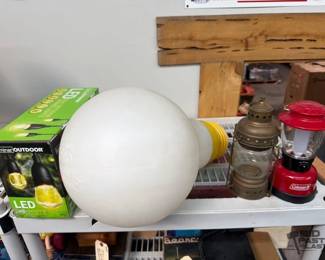 2362  2 Lanterns, Luminar Outdoor String Lights, Le Bulb Light 