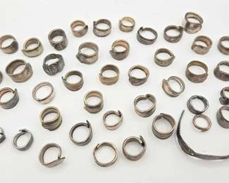 1002  42 Spoon Rings  Bracelet 