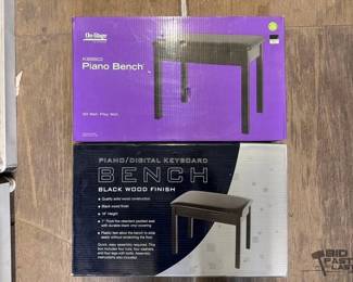 8090  2 Piano Benches 