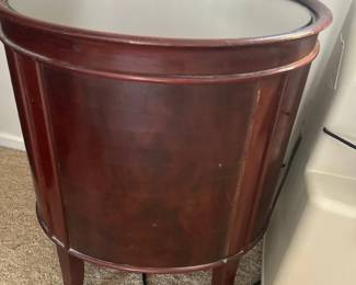 Side table drum style back