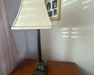 Table lamp white shade