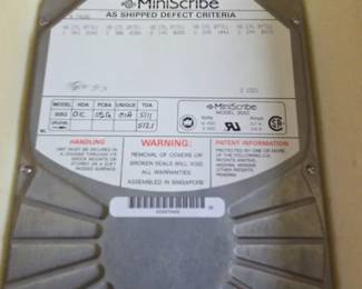 Miniscribe Hard Drive