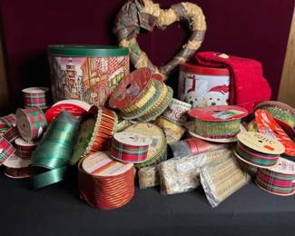 Holiday Ribbons, Tins, And More Mystery Lot