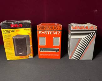 RCA 2Way Die Cast Mini Speaker And 2 Realistic Mini Mus 7 Small Speakers