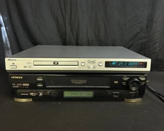Memorex DVD CD Player and Hitachi VHS Player
