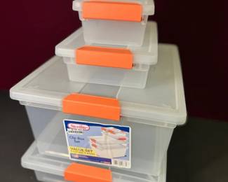 10 Piece Sterilite Storage Container Set 5 Containers, 5 Lids