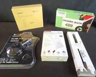 Power Bank, 5 Port Desk Top Charger, Media Streamer And More